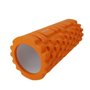 Massage roller TUNTURI Yoga Foam Grid Roller 33cm, orange