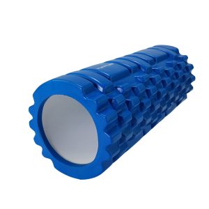 Massage roller TUNTURI Yoga Foam Grid Roller 33cm, blue