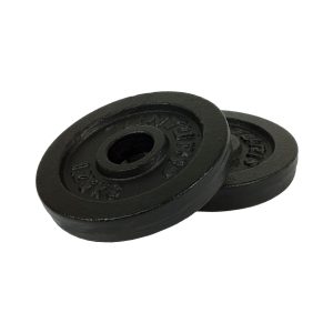 Weight plates TUNTURI Plates Black, 30 mm, 1.25kg (pair)