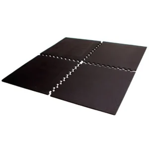 TOORX Interlocking Mat (122 x 122 x 1.2 cm), 4-piece, gray