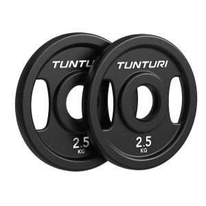 Weight plates TUNTURI Platinum Cast Iron Plate, 50mm, 2 x 2.5 kg