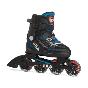 Children’s roller skates FILA X-One, Black/Blue/Red