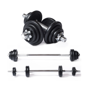 Dumbbell and lifting bar set TUNTURI Barbell/Dumbbell Set 20kg, iron
